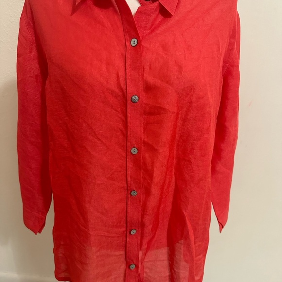 Chicos Button Up Lorena Shirt Womens Sz Medium (2) - Picture 3 of 8